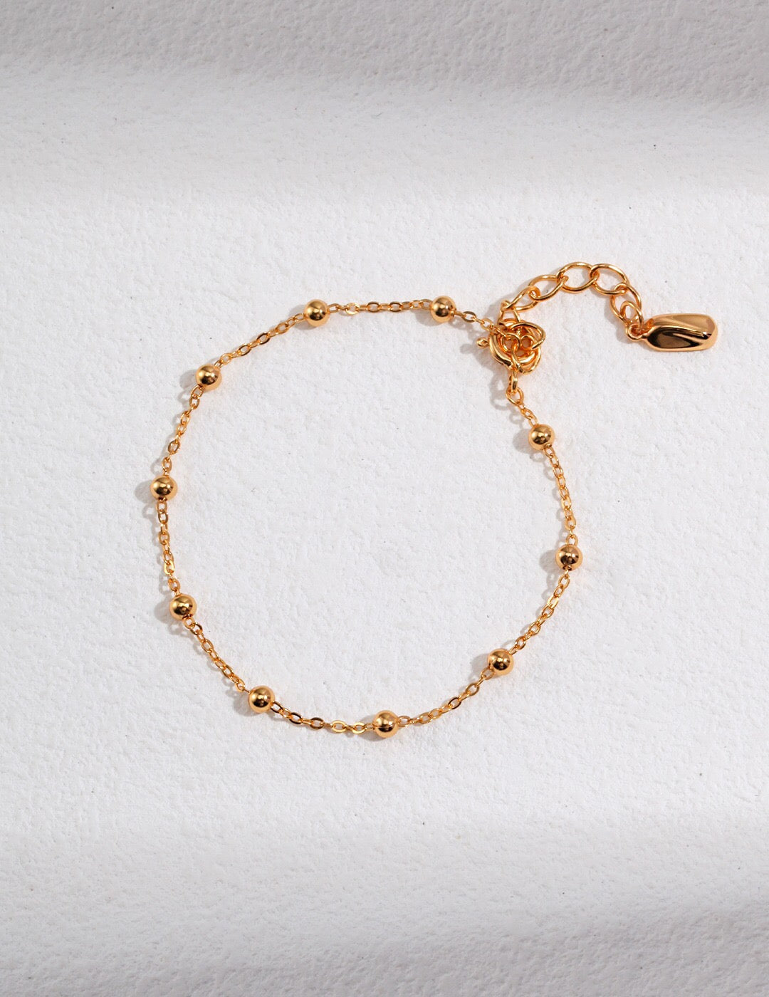 Belinda Gold Bead Chain Bracelet