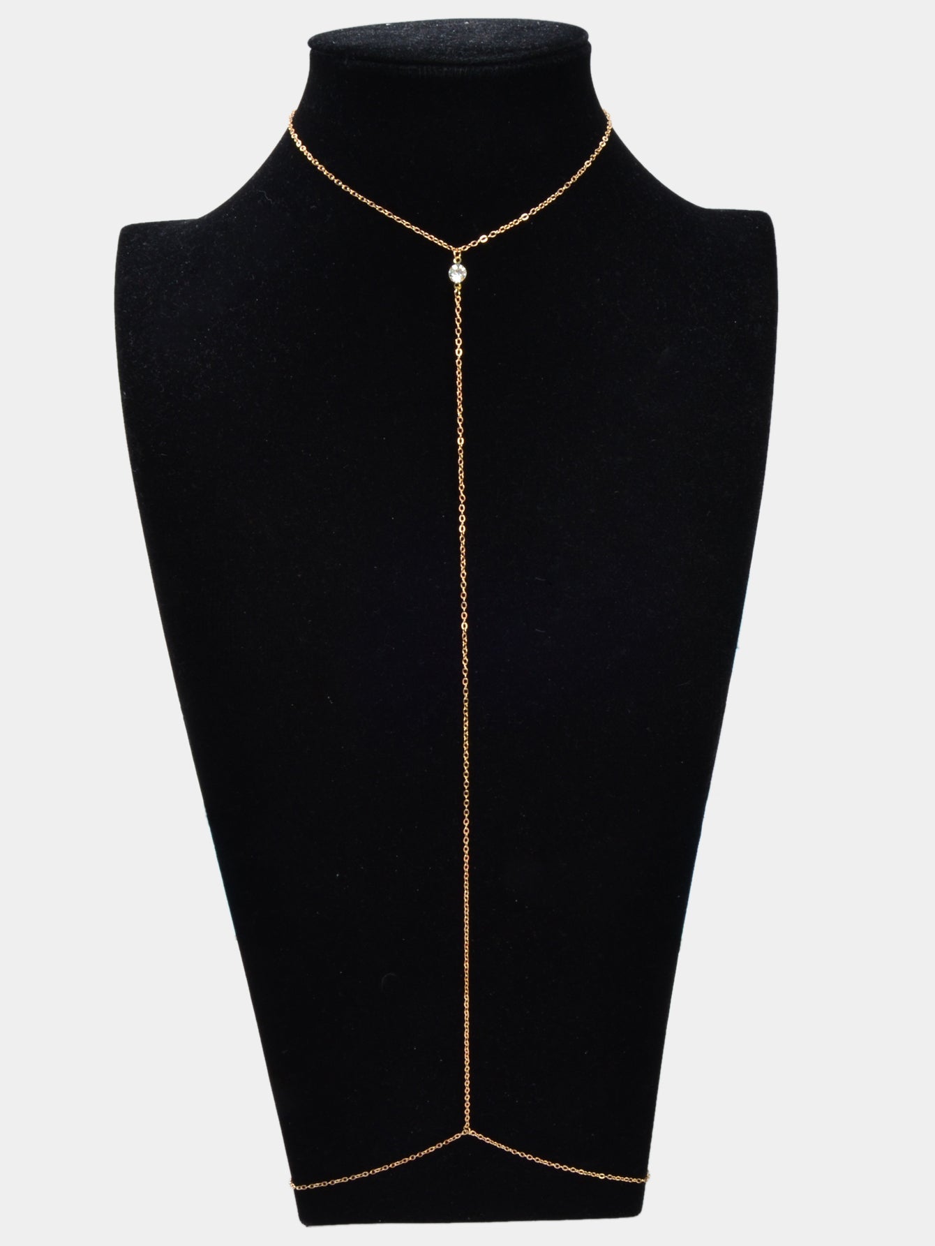 Women Gold Bikini Body Chain Beach Bra Chain Jewellery-3