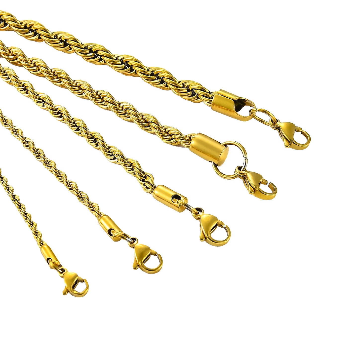Julia Gold Plated Stainless Steel Twist Necklace