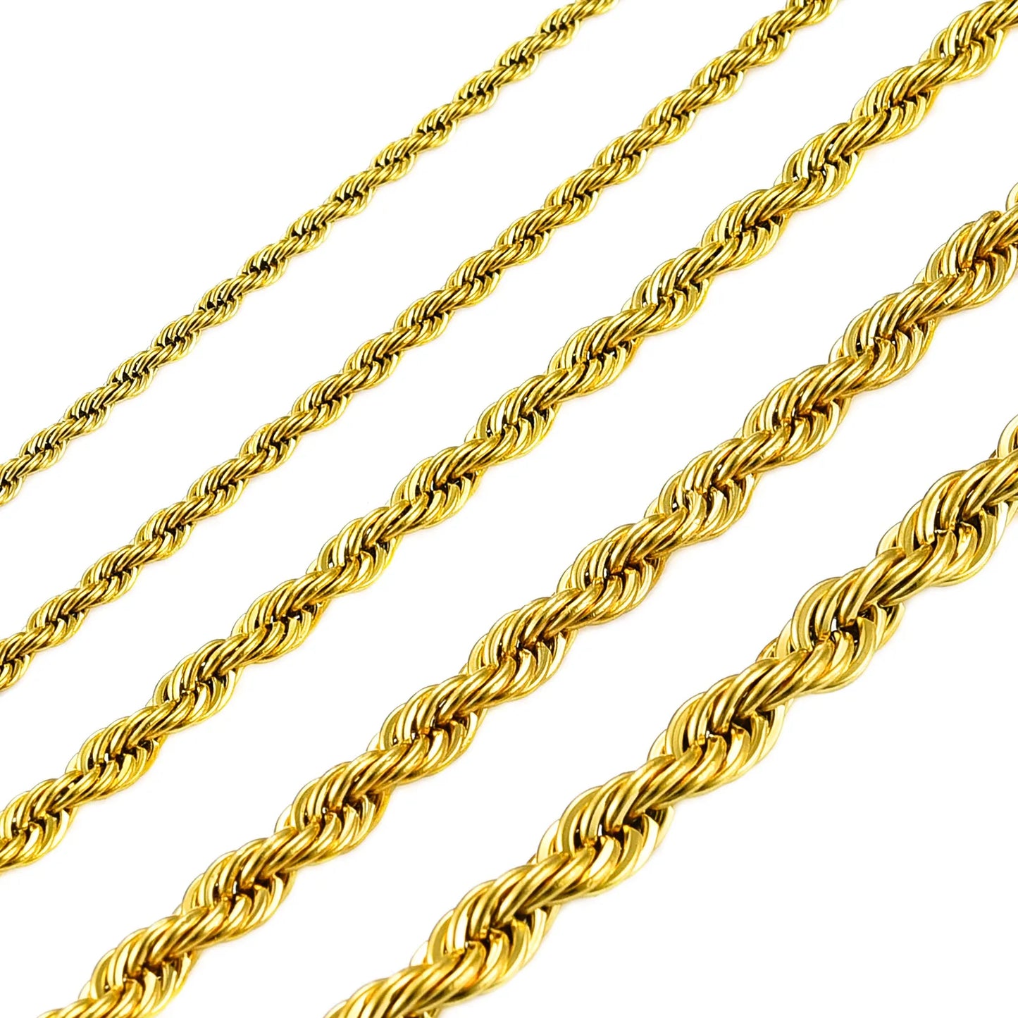Julia Gold Plated Stainless Steel Twist Necklace