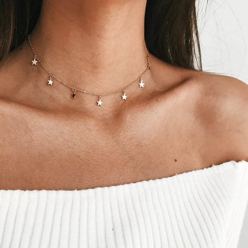 Jasper Multi Arrow Choker Necklace
