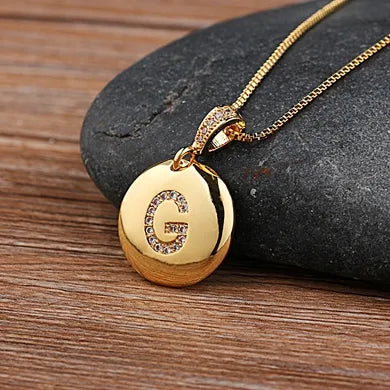 Alexandra Initial Charm Necklace