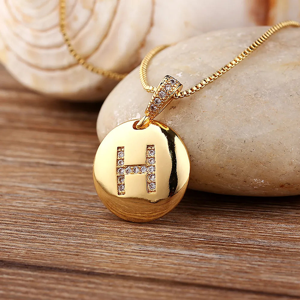 Alexandra Initial Charm Necklace