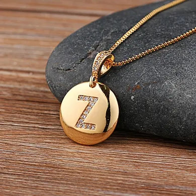 Alexandra Initial Charm Necklace
