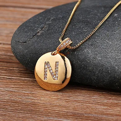 Alexandra Initial Charm Necklace