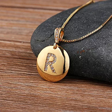 Alexandra Initial Charm Necklace