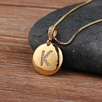 Alexandra Initial Charm Necklace