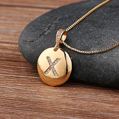 Alexandra Initial Charm Necklace