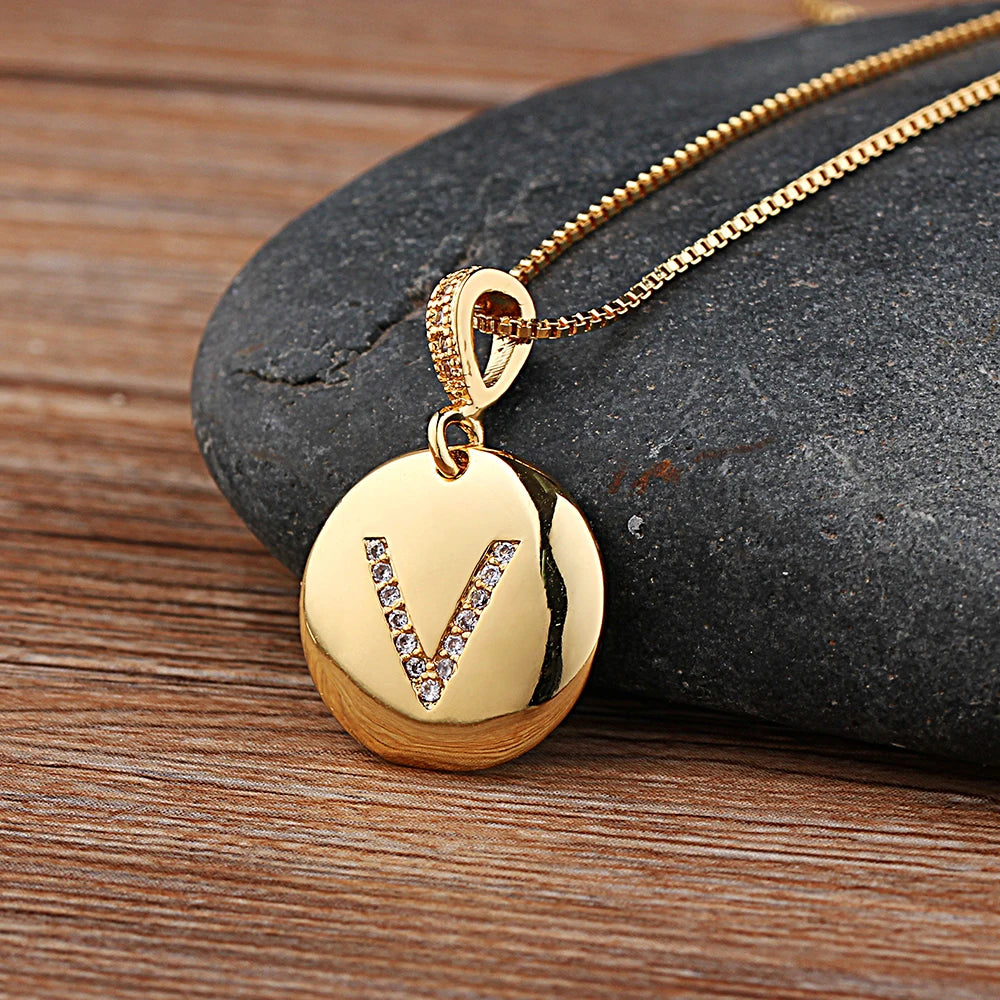 Alexandra Initial Charm Necklace