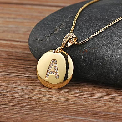 Alexandra Initial Charm Necklace
