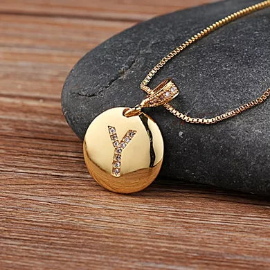 Alexandra Initial Charm Necklace