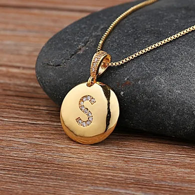 Alexandra Initial Charm Necklace