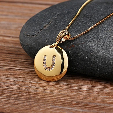 Alexandra Initial Charm Necklace