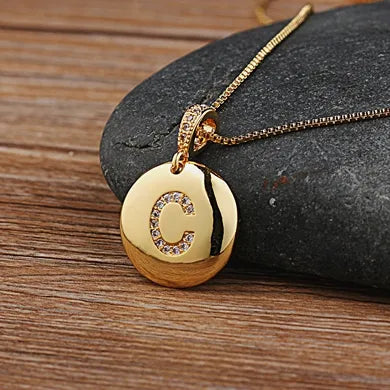 Alexandra Initial Charm Necklace
