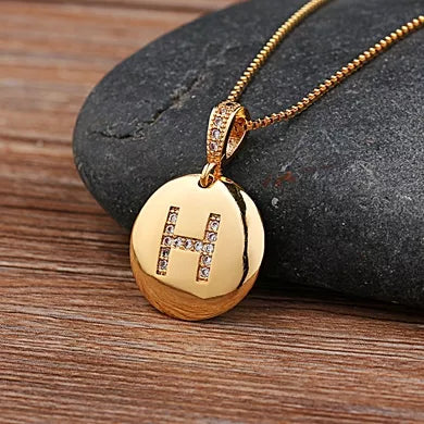 Alexandra Initial Charm Necklace