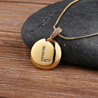 Alexandra Initial Charm Necklace