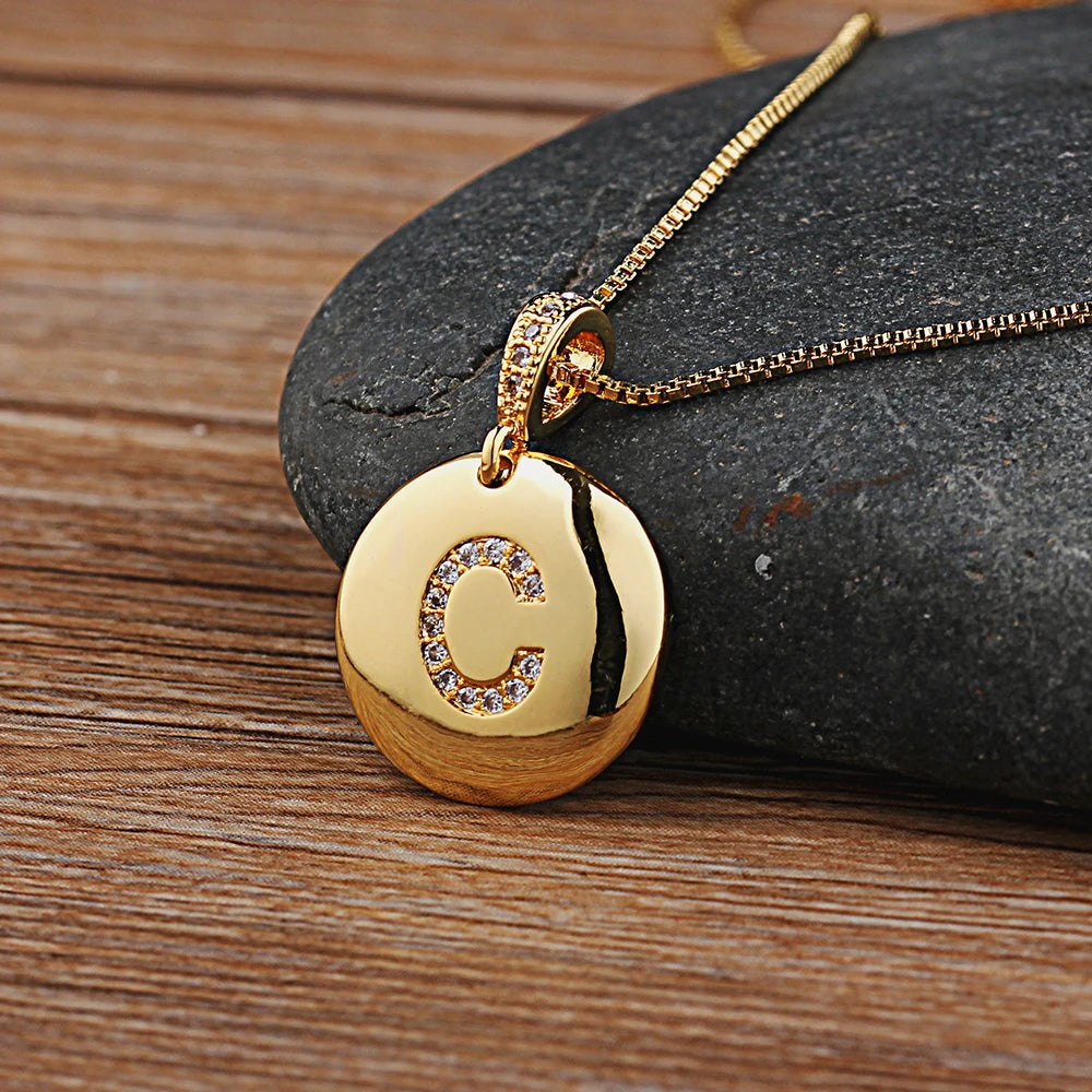 Alexandra Initial Charm Necklace