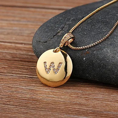Alexandra Initial Charm Necklace