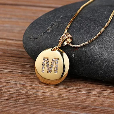 Alexandra Initial Charm Necklace
