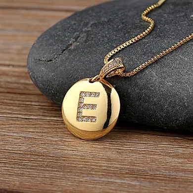 Alexandra Initial Charm Necklace