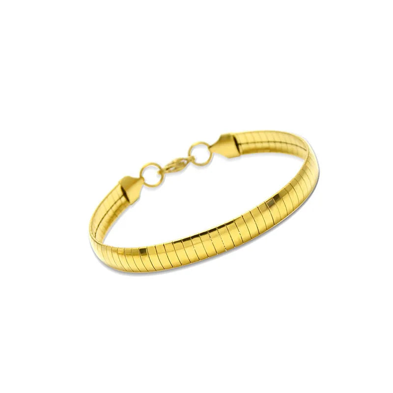 Renee Gold Sleek Snake Collar/ Bracelet