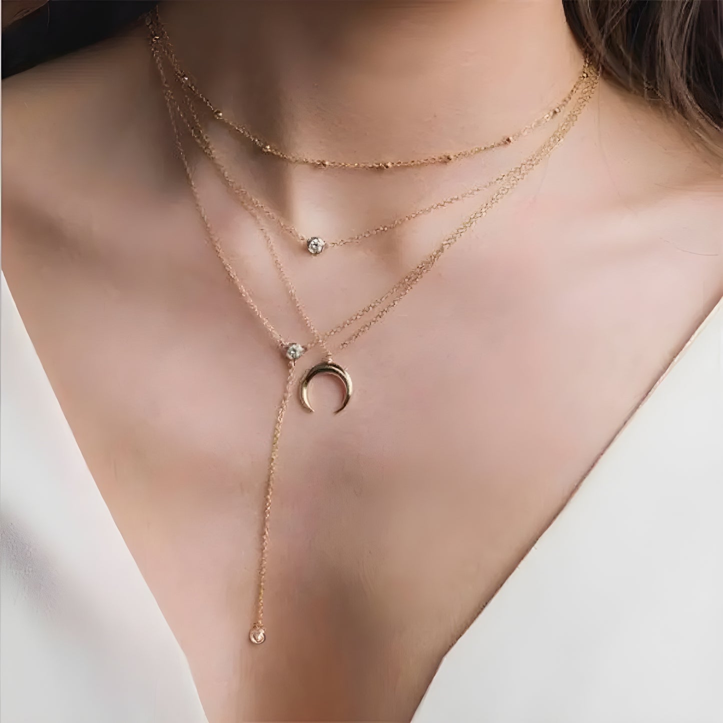 Anna Multi Layer Pendant Necklaces