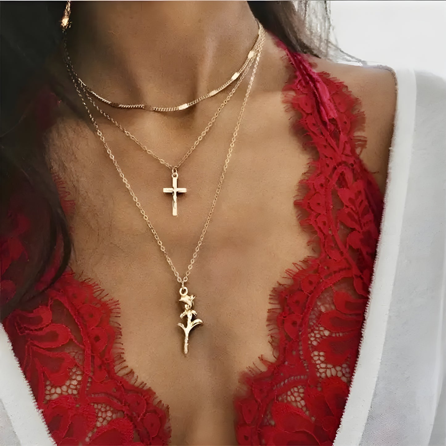 Anna Multi Layer Pendant Necklaces