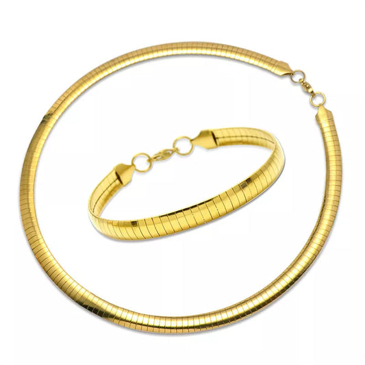 Renee Gold Sleek Snake Collar/ Bracelet