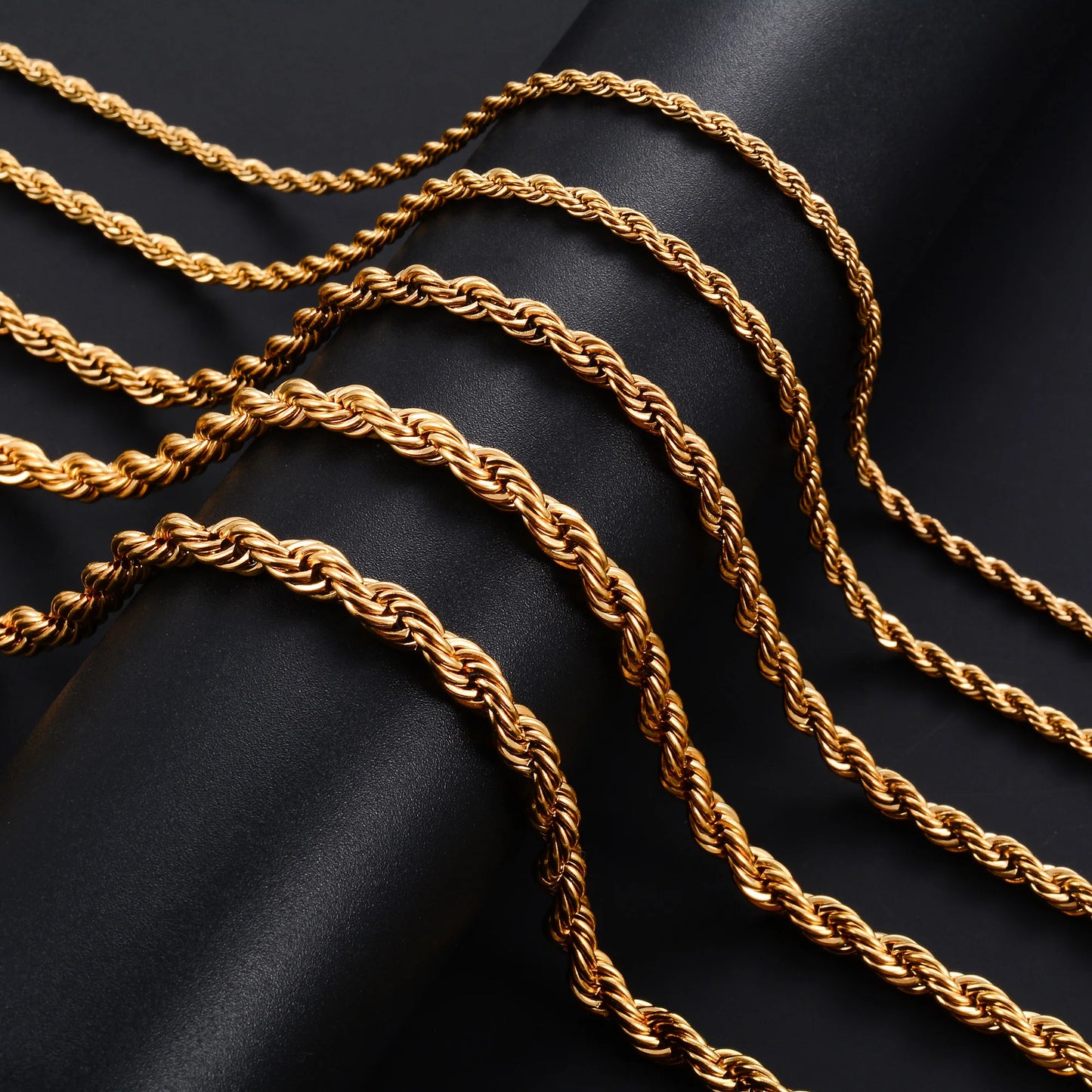 Julia Gold Plated Stainless Steel Twist Necklace
