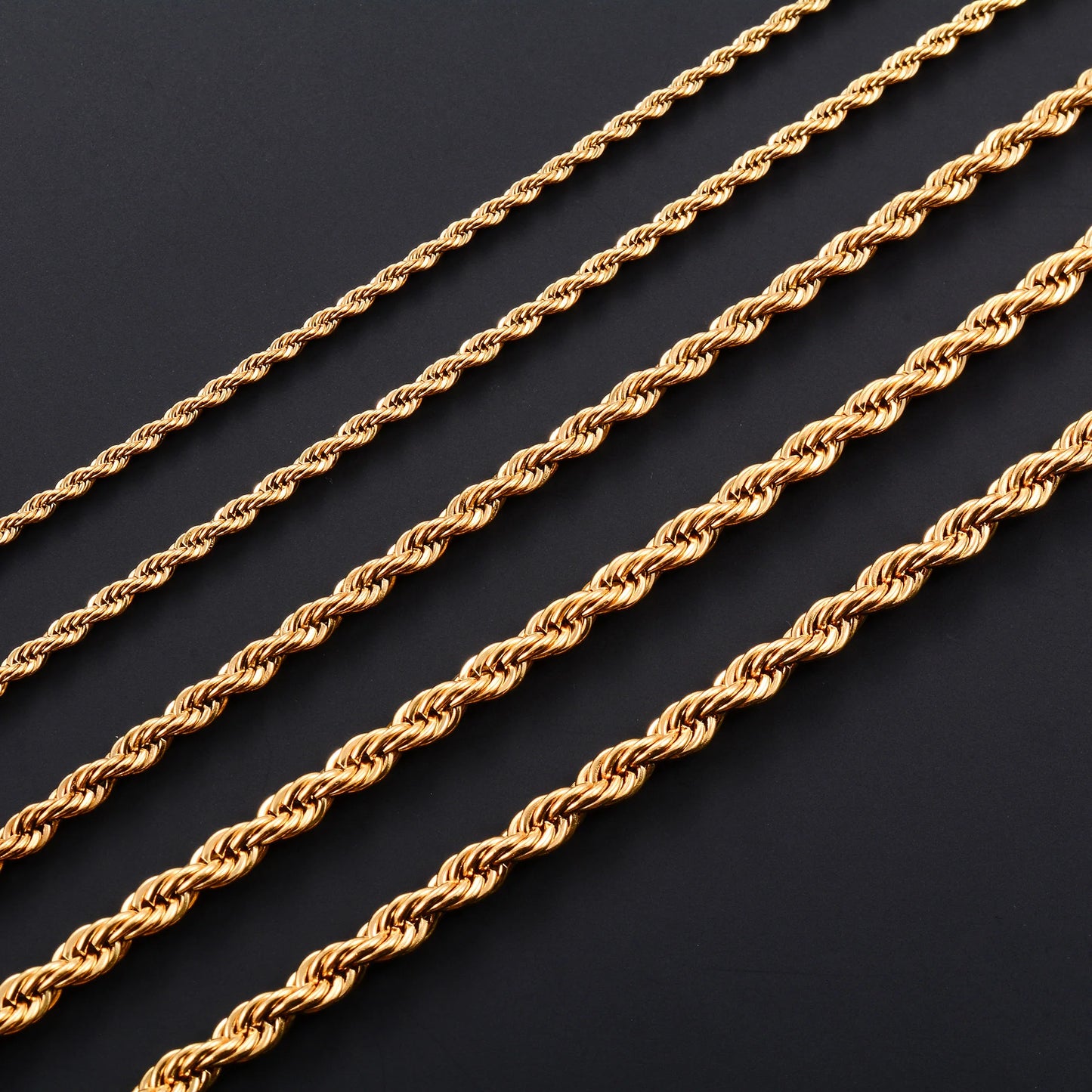 Julia Gold Plated Stainless Steel Twist Necklace