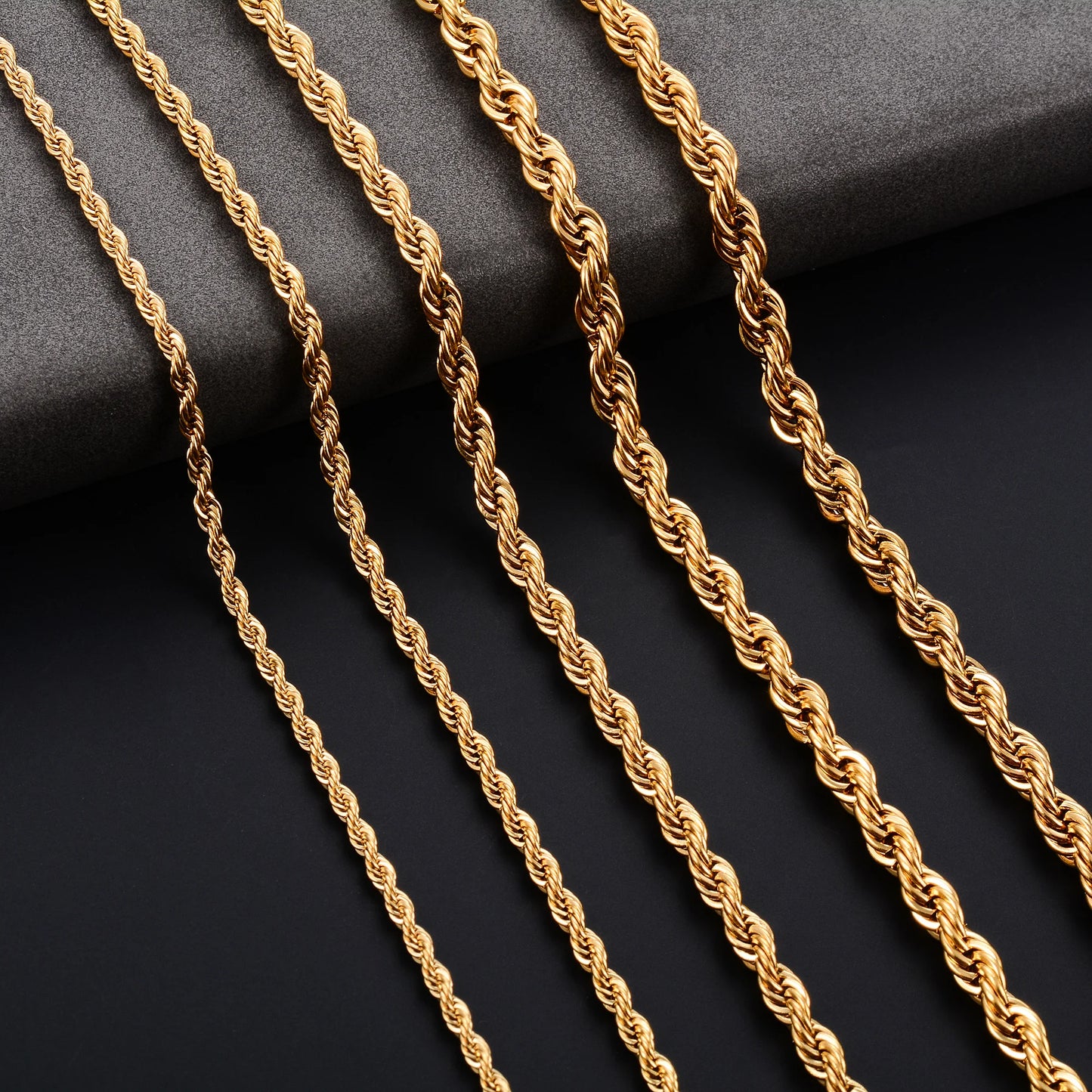 Julia Gold Plated Stainless Steel Twist Necklace