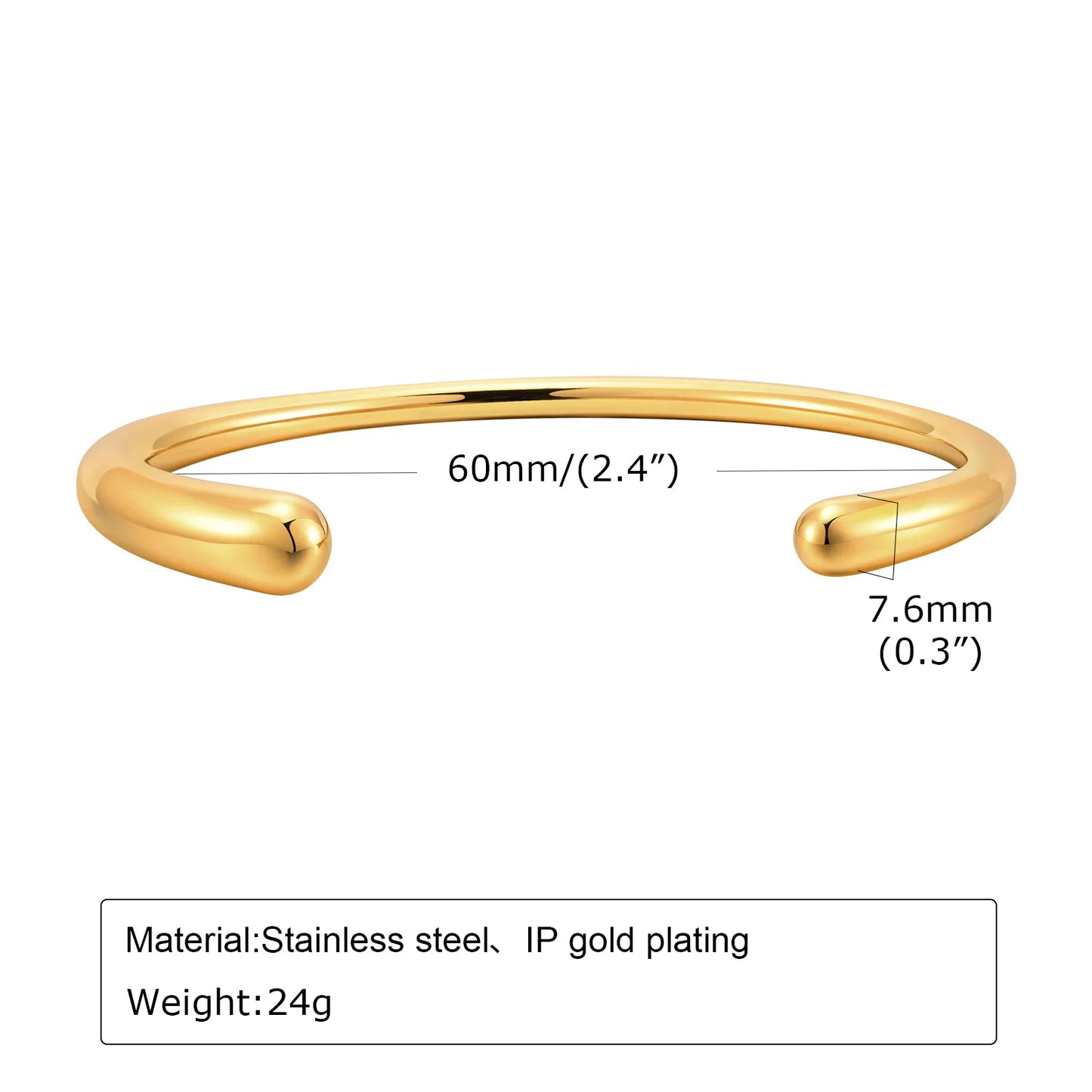 Adela Mixed Gold Stackable Cuff Bangles