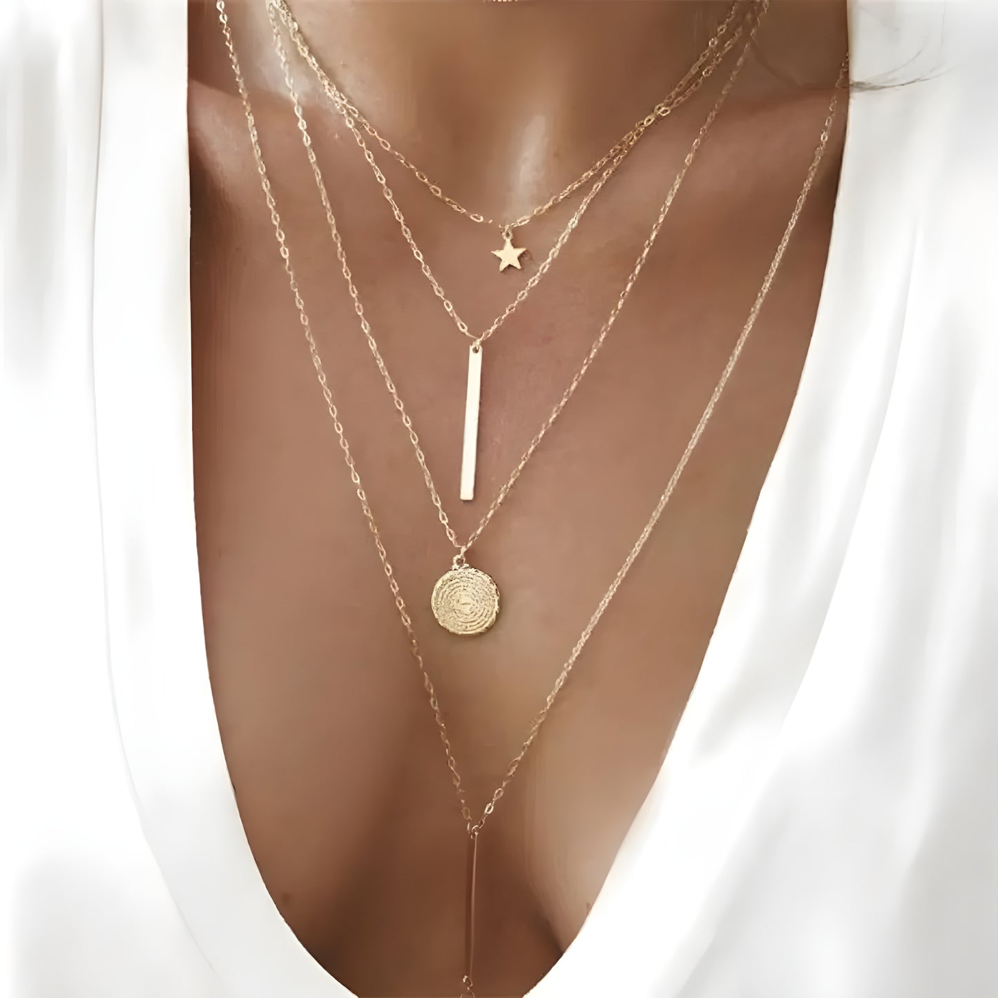 Anna Multi Layer Pendant Necklaces