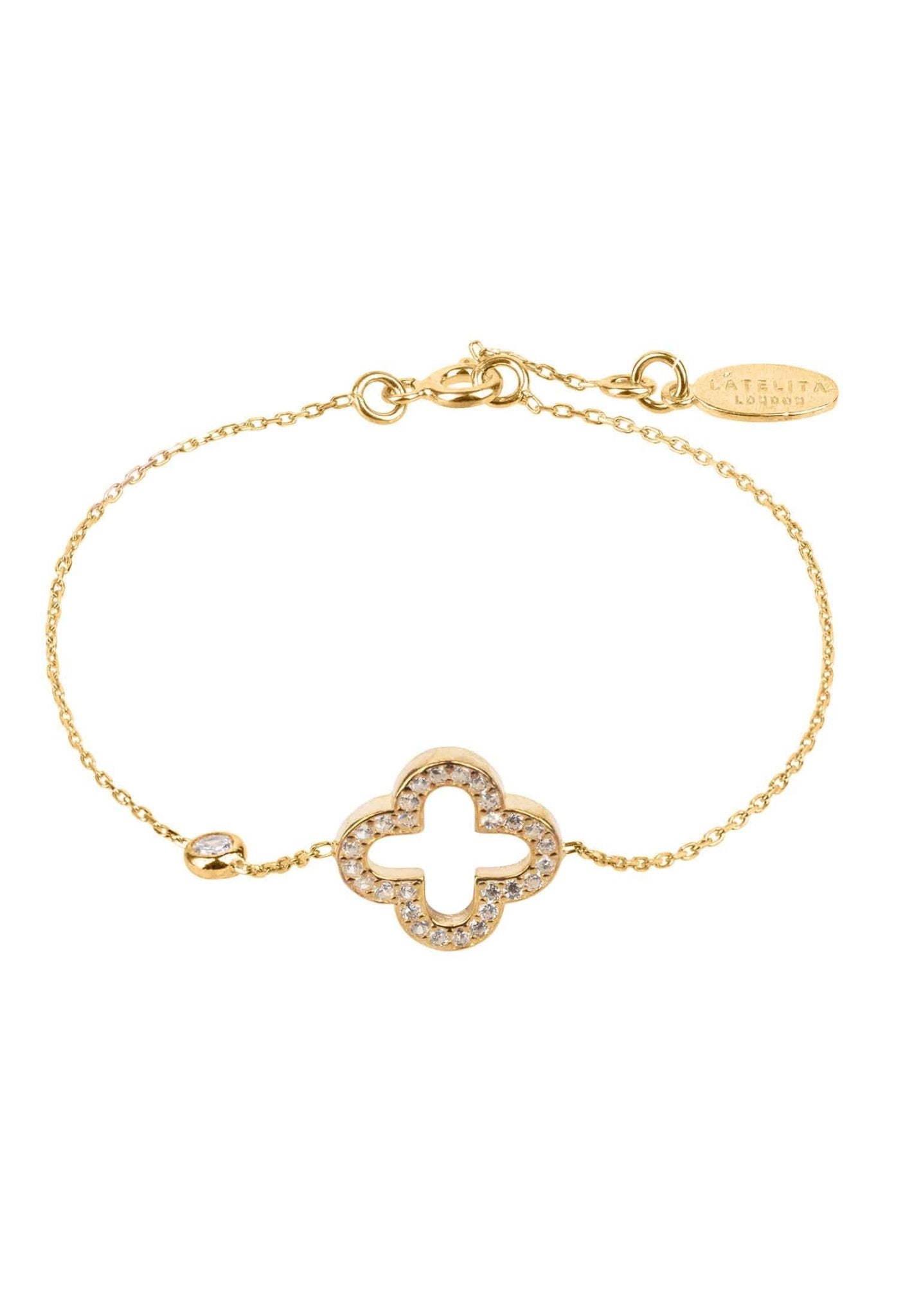 Sara Open Clover Bracelet
