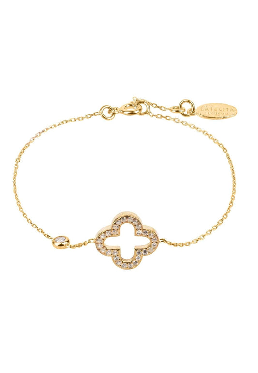 Sara Open Clover Bracelet