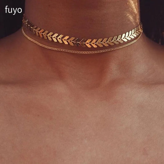 Jasper Multi Arrow Choker Necklace