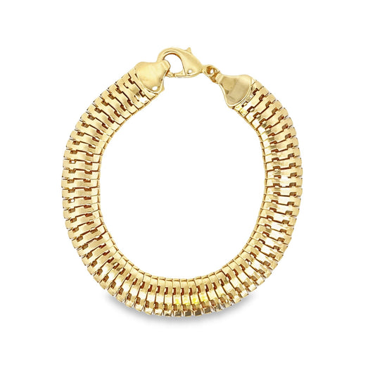 10mm Round Snake Chain Bracelet (I557)-0